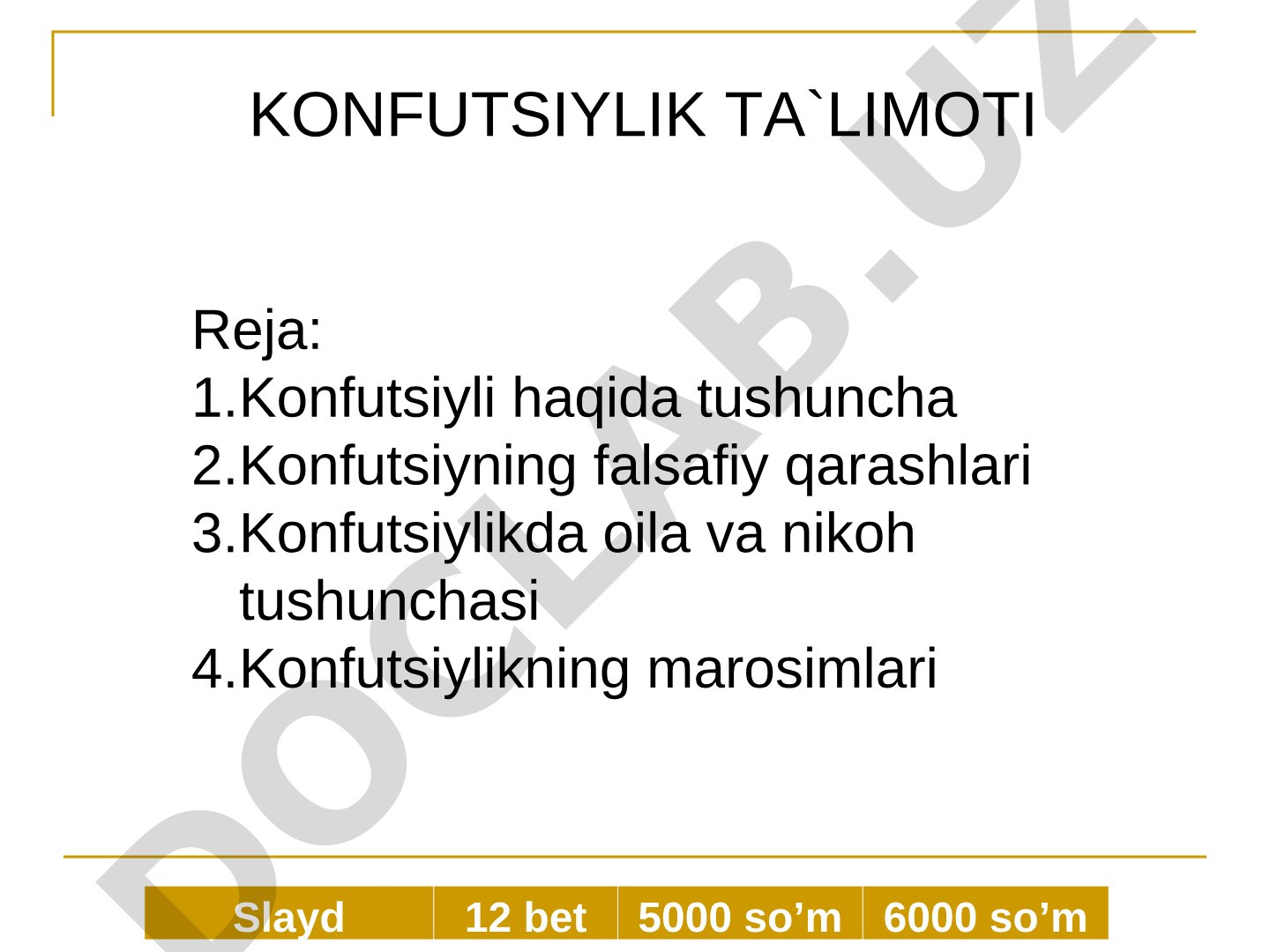 Konfutsiylik ta'limoti