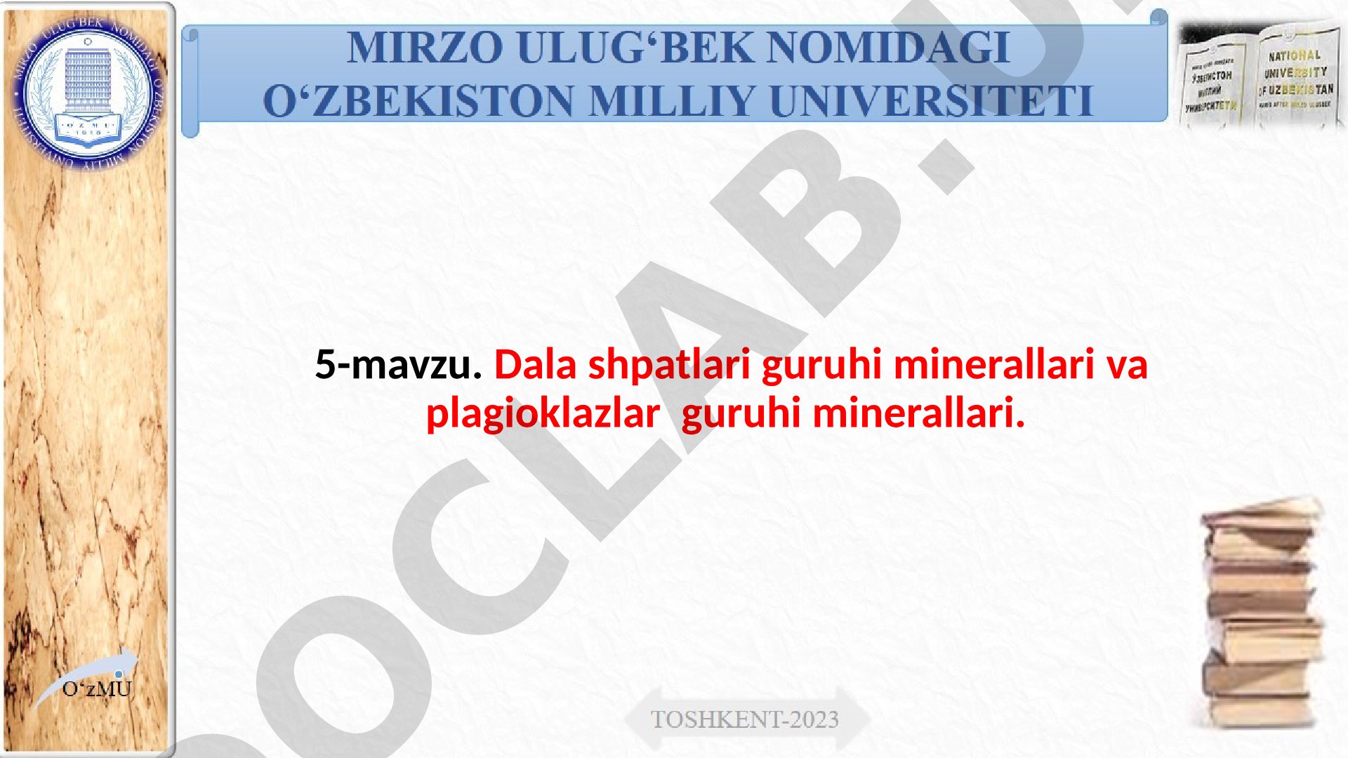 Dala shpatlari guruhi minerallari va plagioklazlar guruhi minerallari