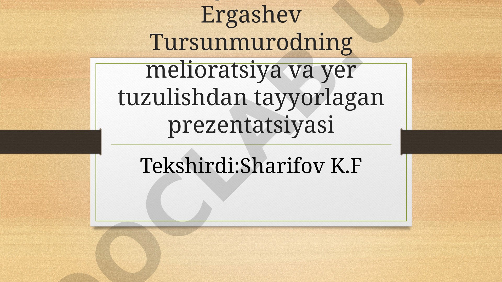 Shurlangan yerlarda asosiy shur yuvib bulingan keyin ekiladigan dastlabki uzlashtirish ekinlarini yetishtirish texnalogiyalari
