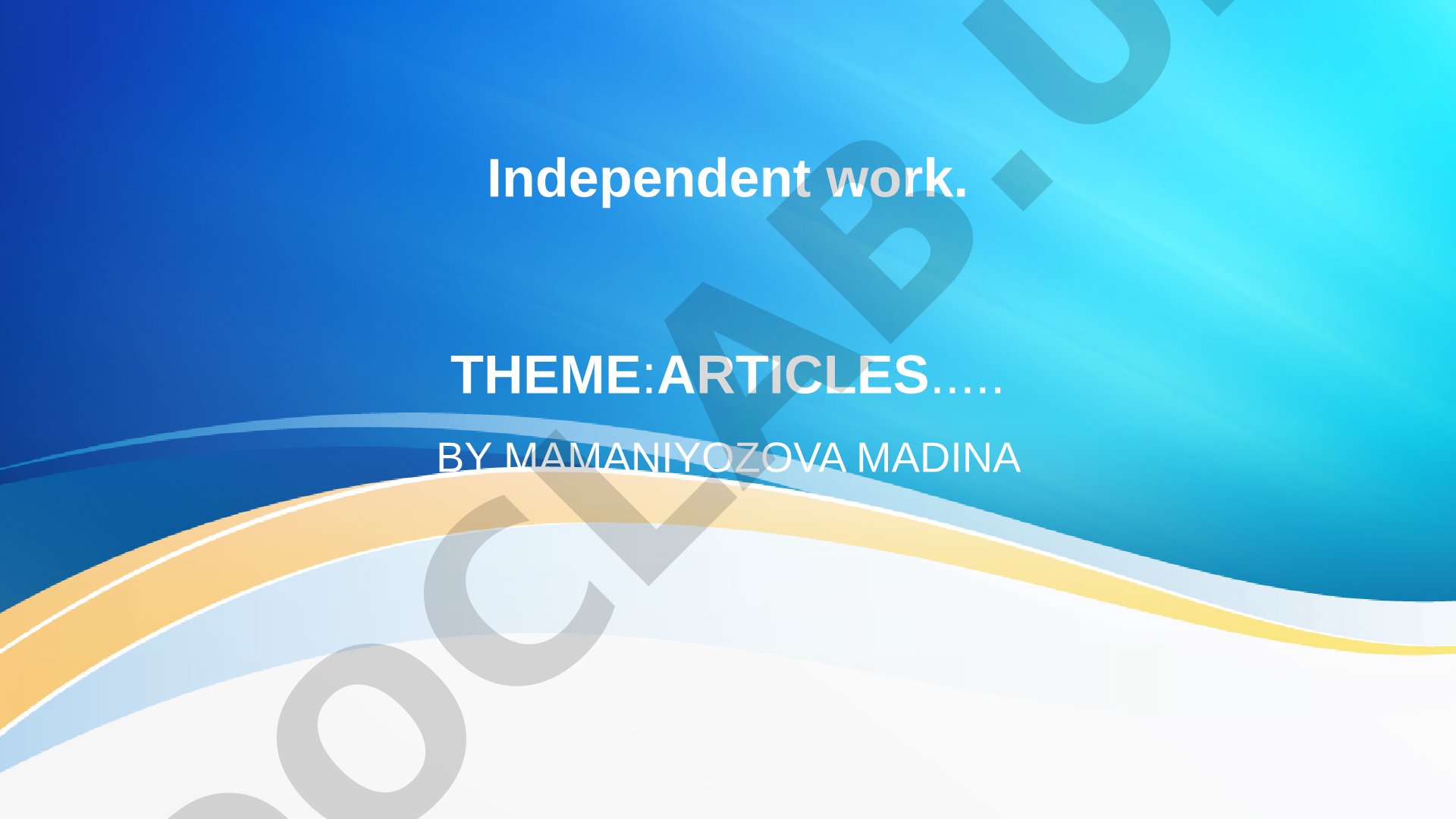 Articles