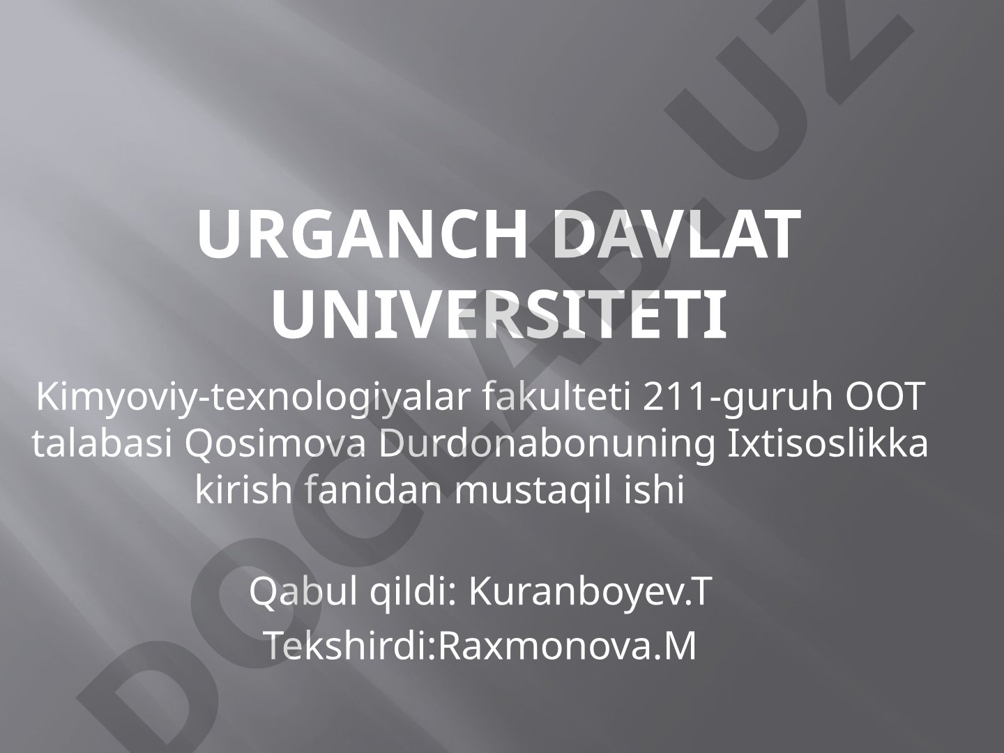 Don maxsulotlarini qayta ishlash sanoat korxonalari