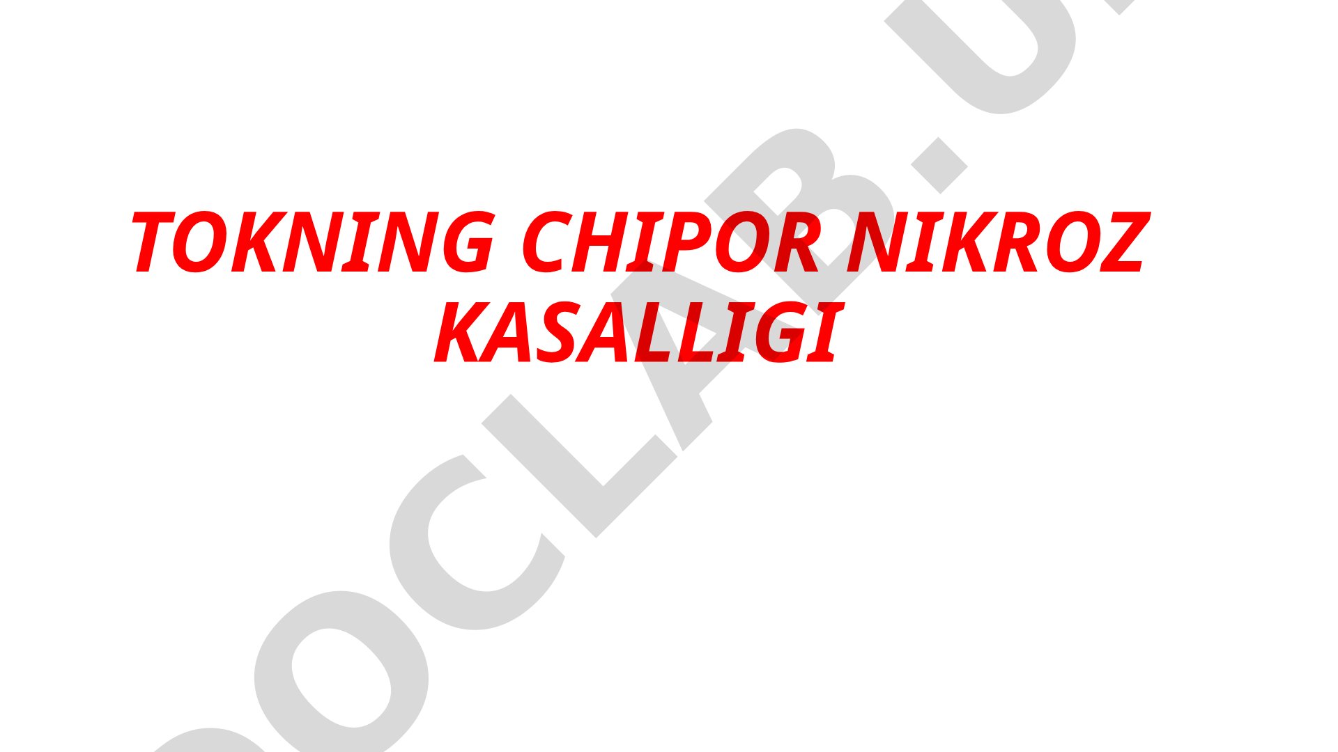 Tokning chipor nekroz kasalligi