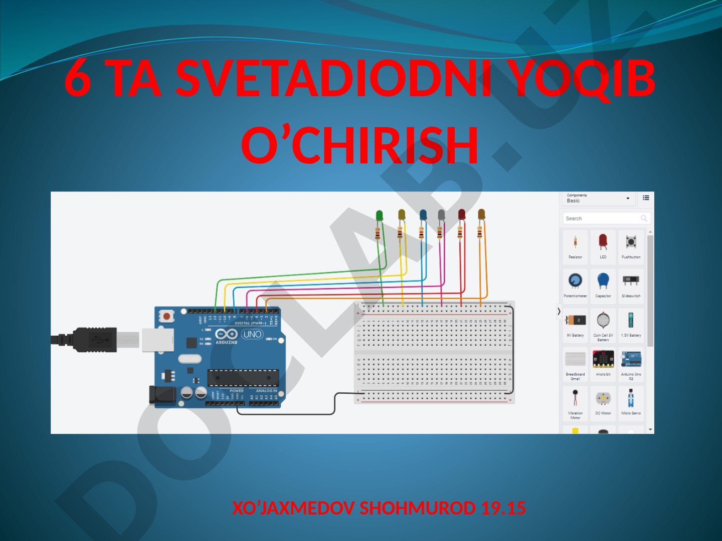 6 TA SVETADIODNI YOQIB O’CHIRISH