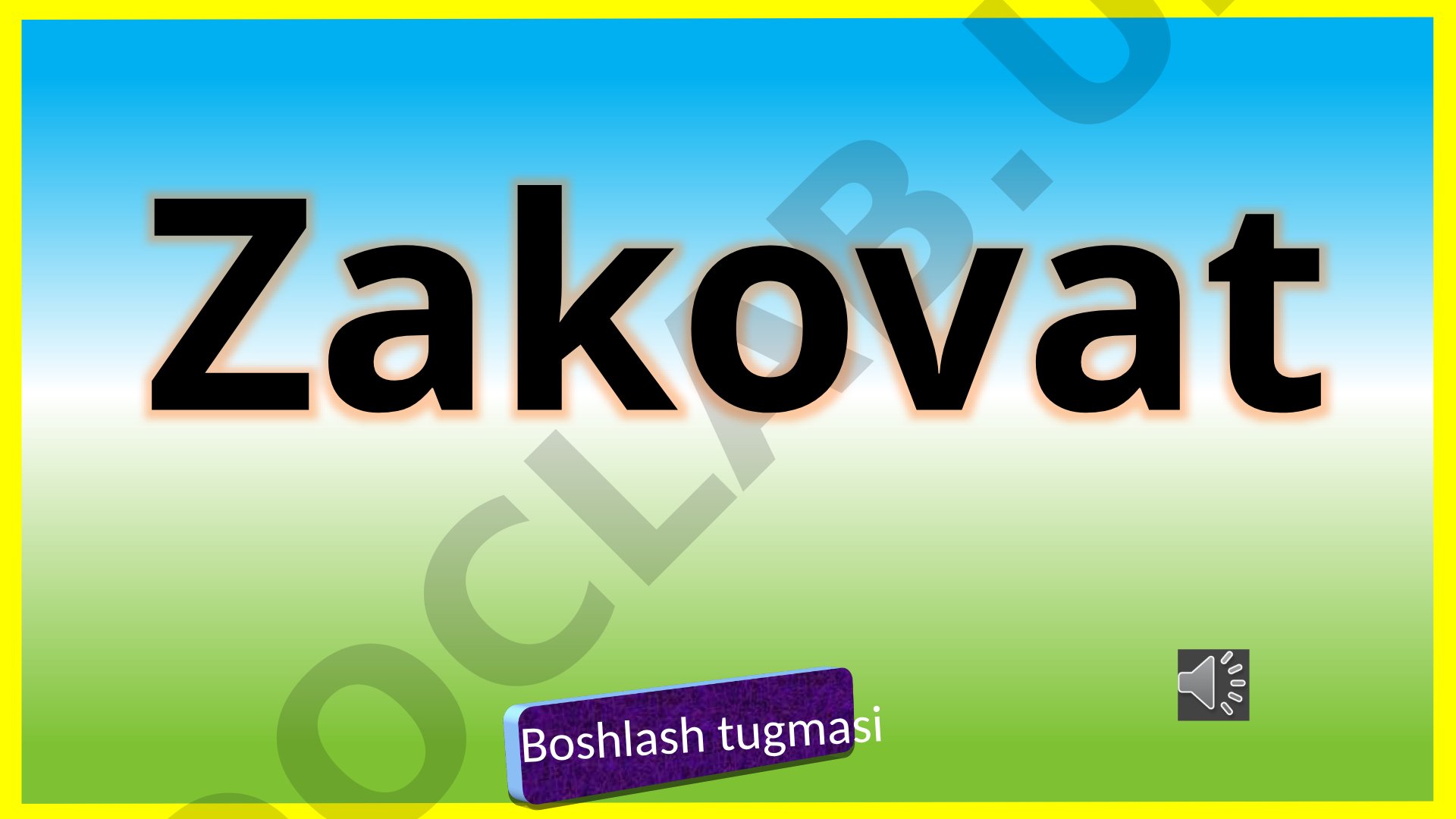 Zakovat o‘yini savollari va javoblari