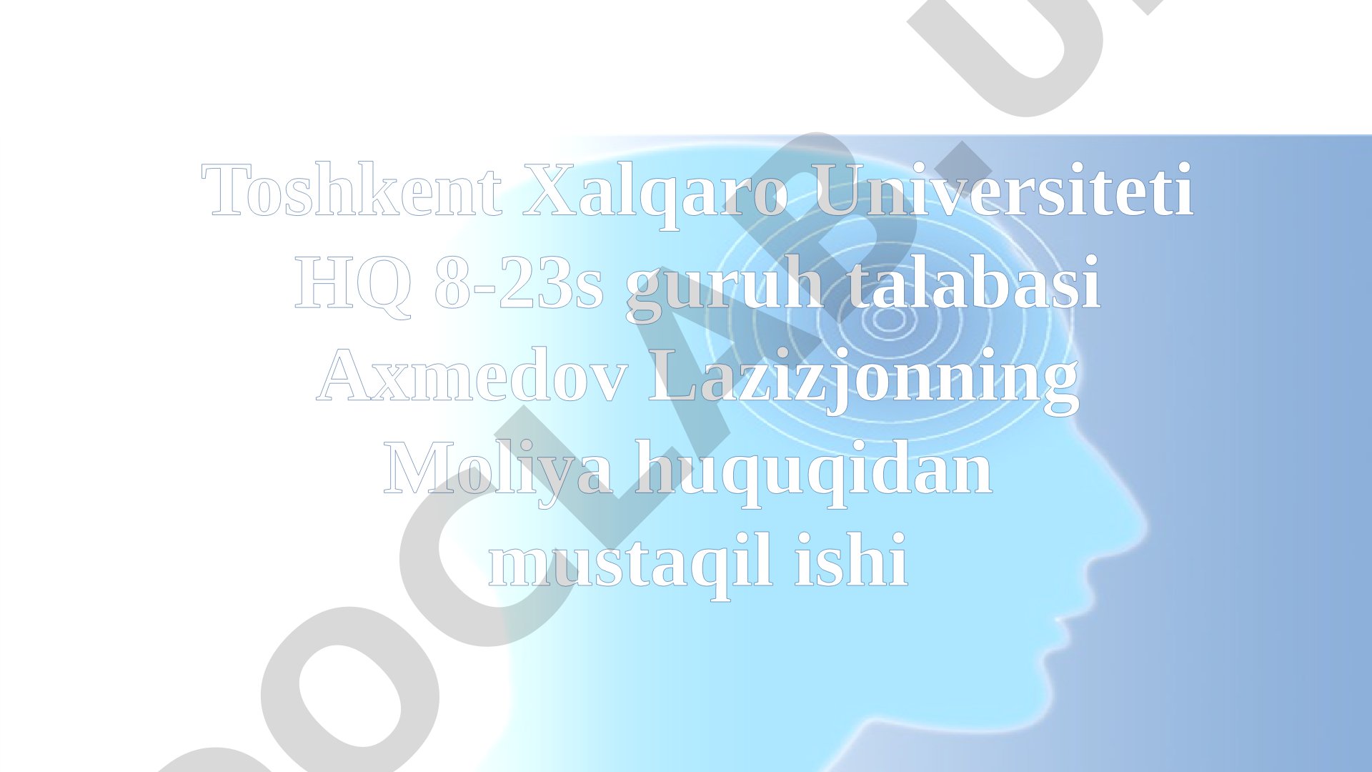 Moliyaviy huquqni tartibga solish usullari