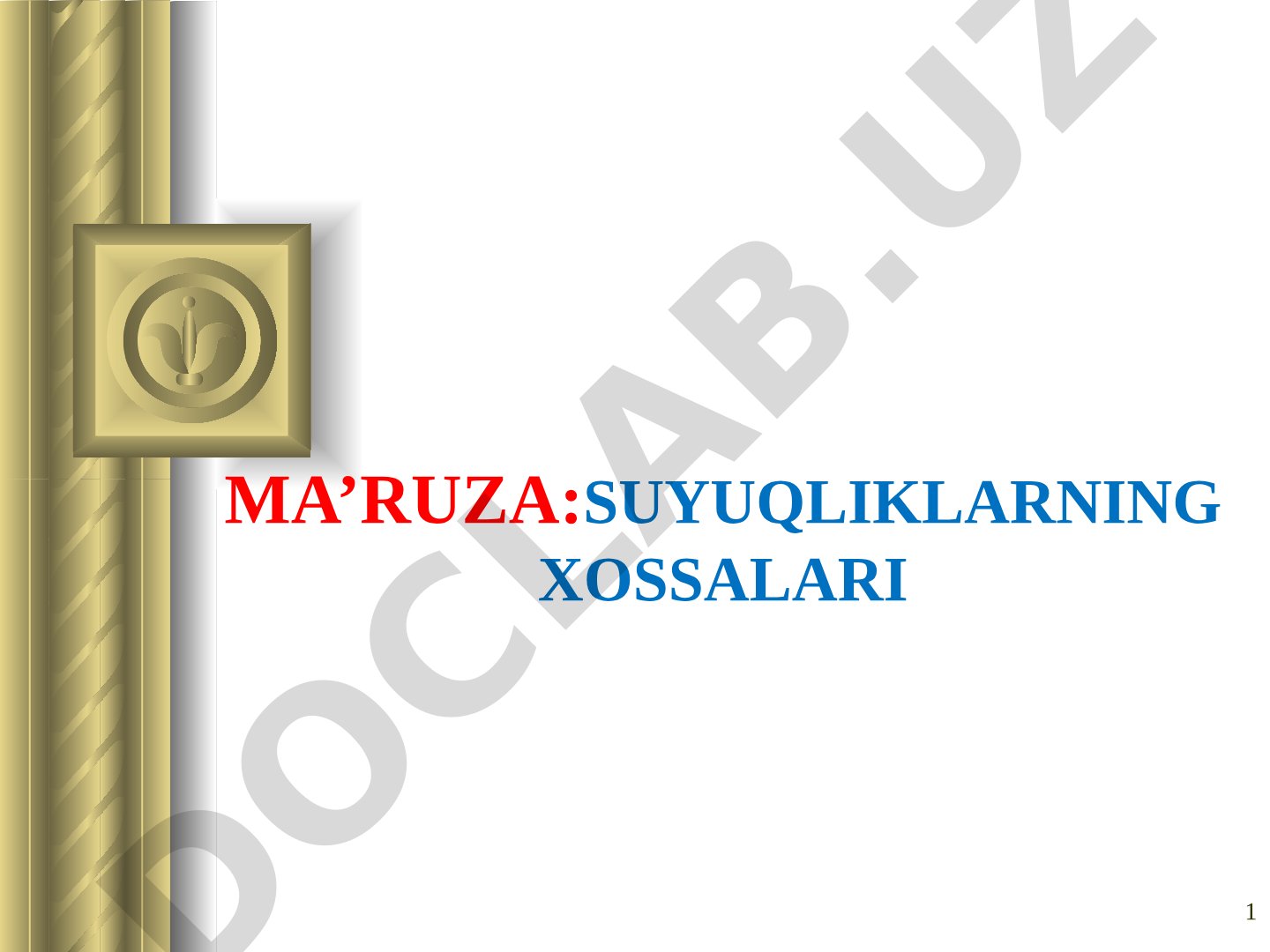 Suyuqliklarda sirt taranglik, kapilyar hodisalar, bug'lanish va kondensatsiya