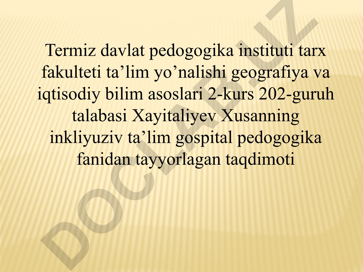 Imkoniyati cheklangan bolalarni inklyuziv ta’lim va tarbiyalash konsepsiyasi