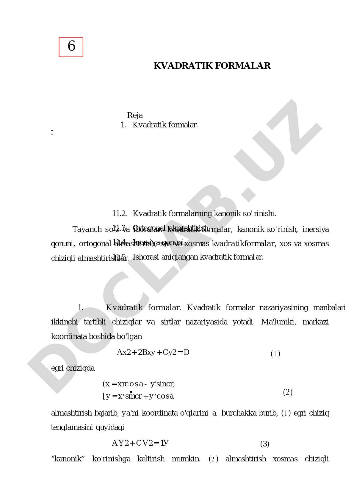 Kvadratik formalar