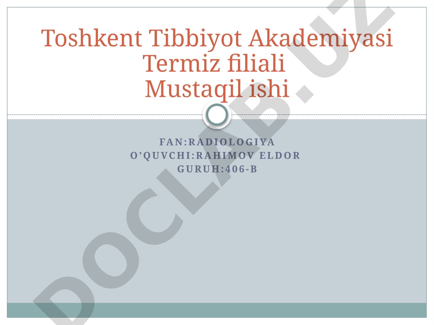 Jigar va o’t yo’llari kasalliklarining nur tashxisi