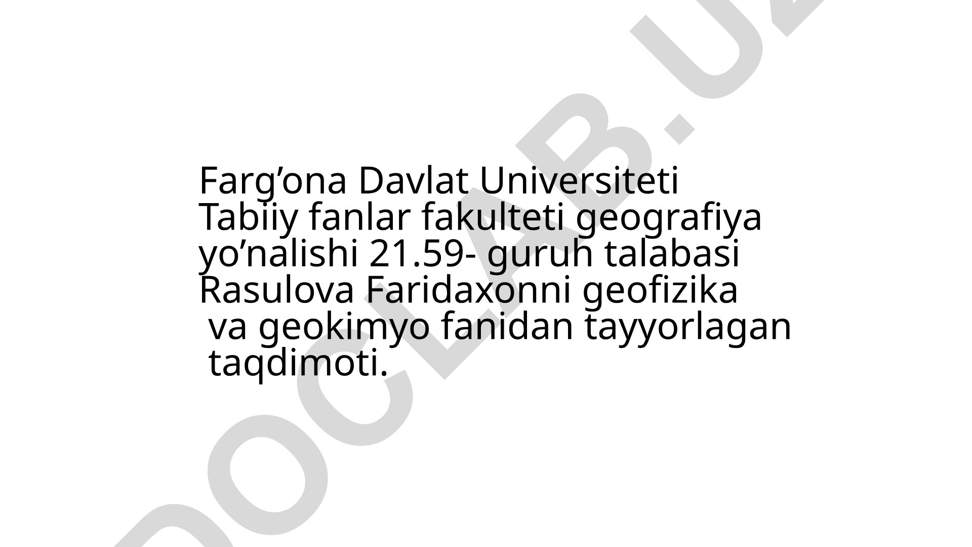 Yerning gravitatsion maydoni