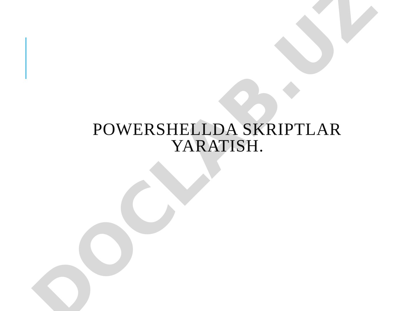 PowerShell'da skriptlar yaratish