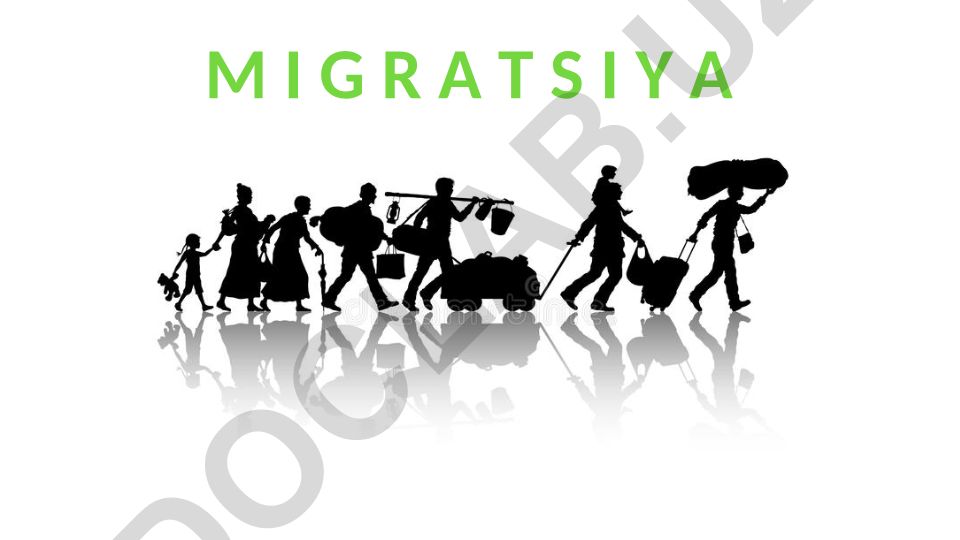 Migraciya. Xalıqtıń mexanikalıq háreketi hám migraciya geografiyası