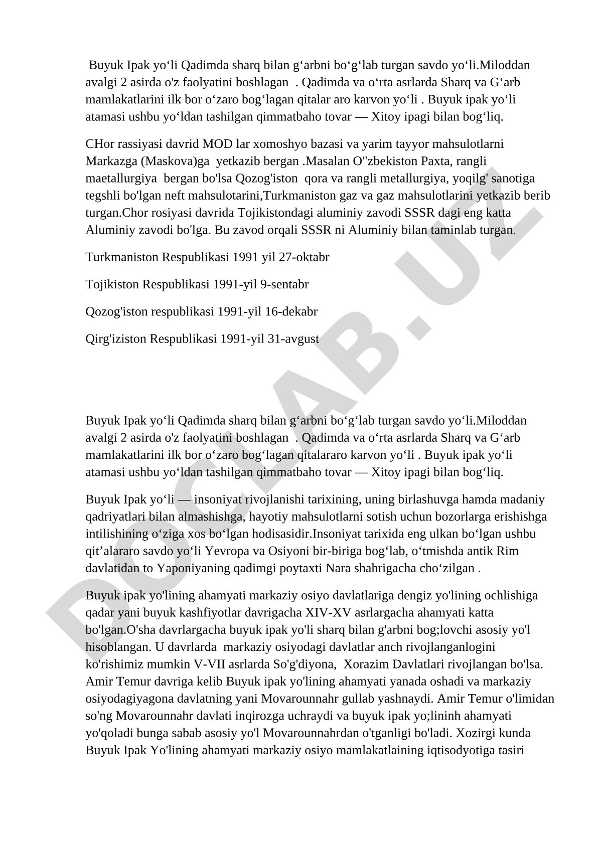 Buyuk Ipak yoʻli