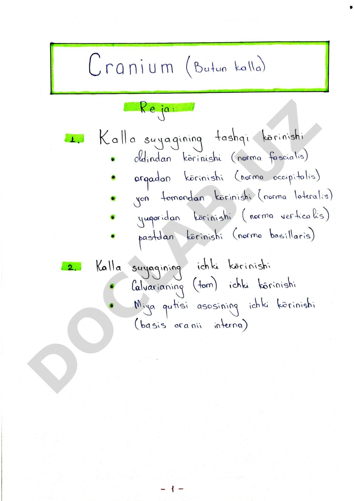 Page numbers