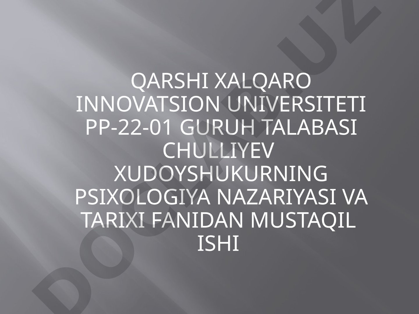 Psixologning kasbiy o‘zini o‘zi anglashning axloqiy jihatlari