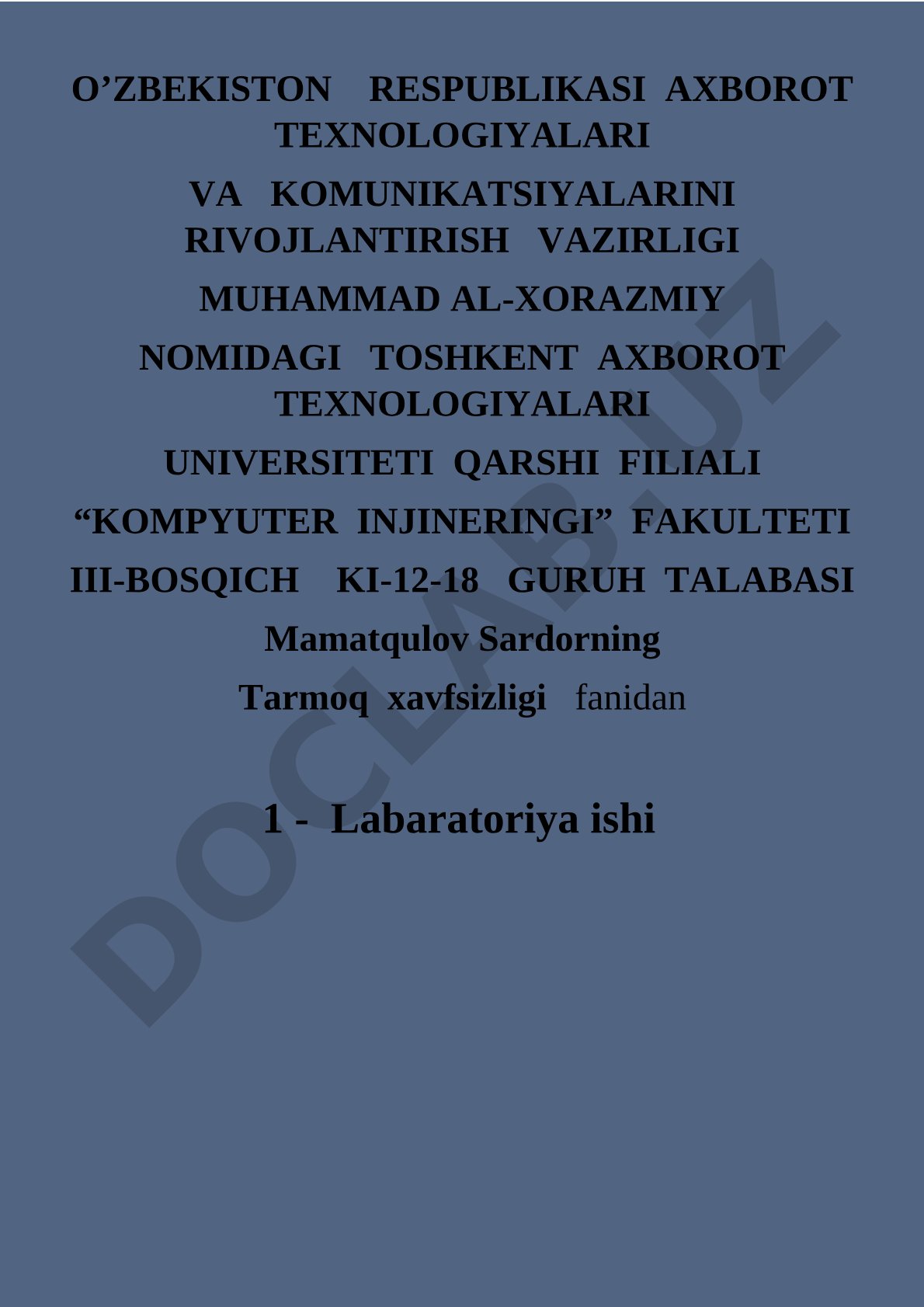 VMware dasturida Operatsion tizim o'rnatish va tahlil qilish