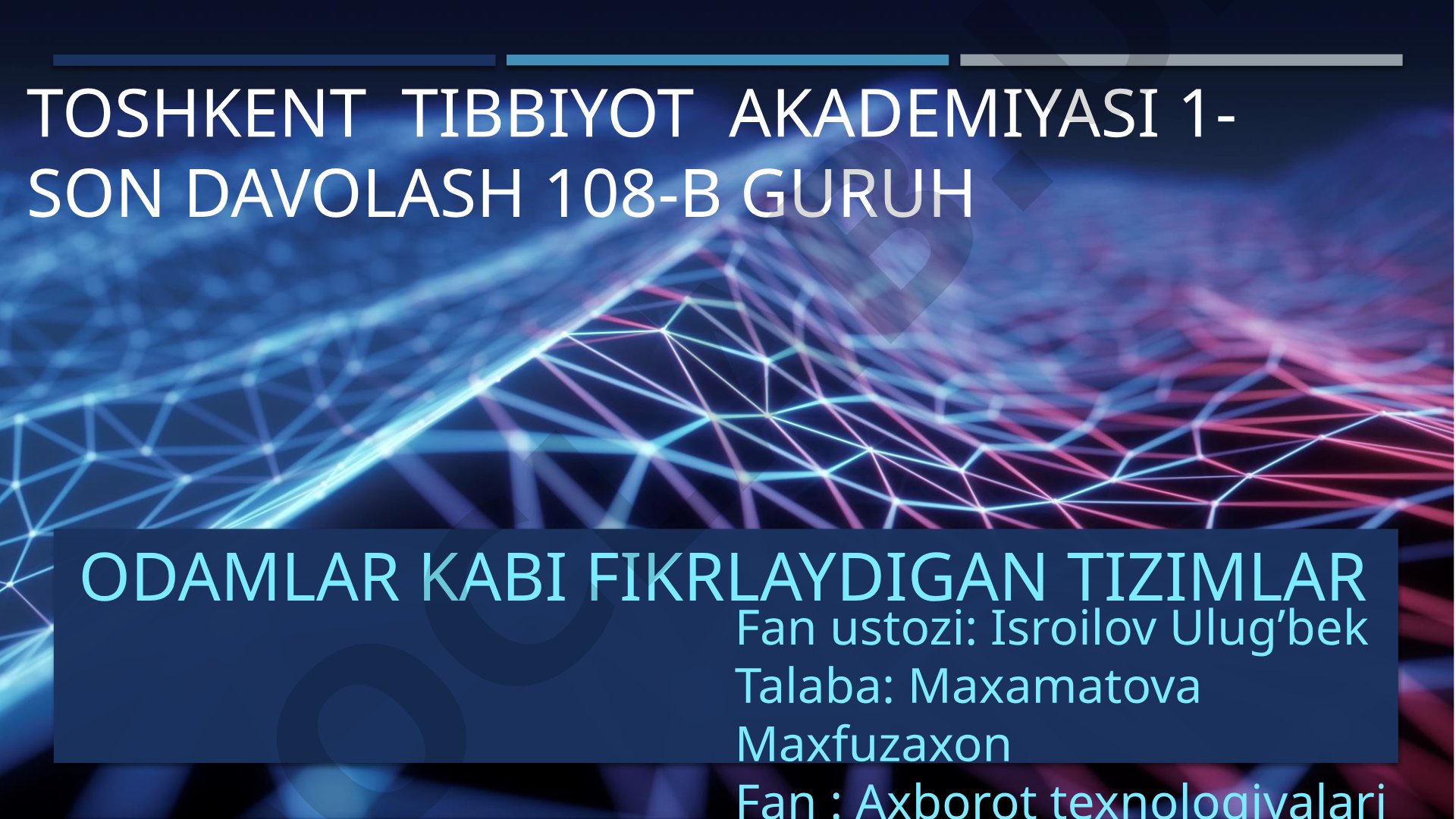Odamlar kabi fikrlaydigan tizimlar