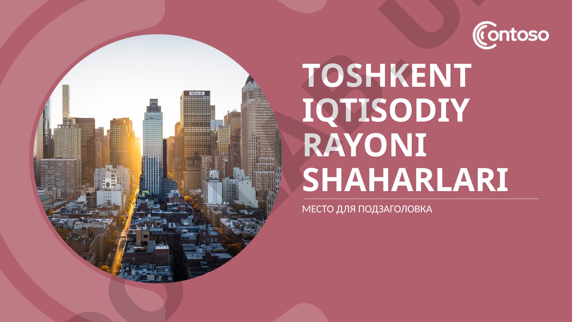 Toshkent iqtisodiy rayoni shaharlari