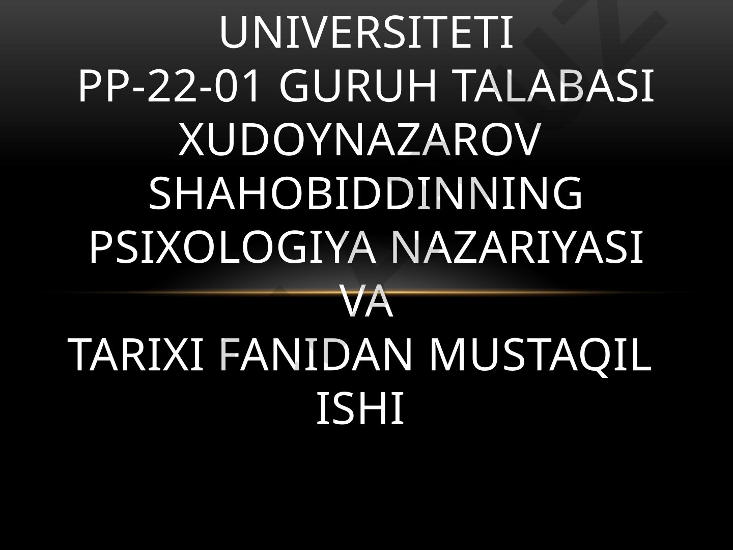 XVIII-asr psixologiyasiga umumiy tavsif