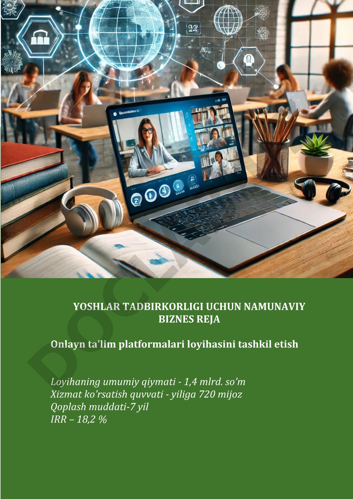 Onlayn ta'lim platformalari loyihasini tashkil etish