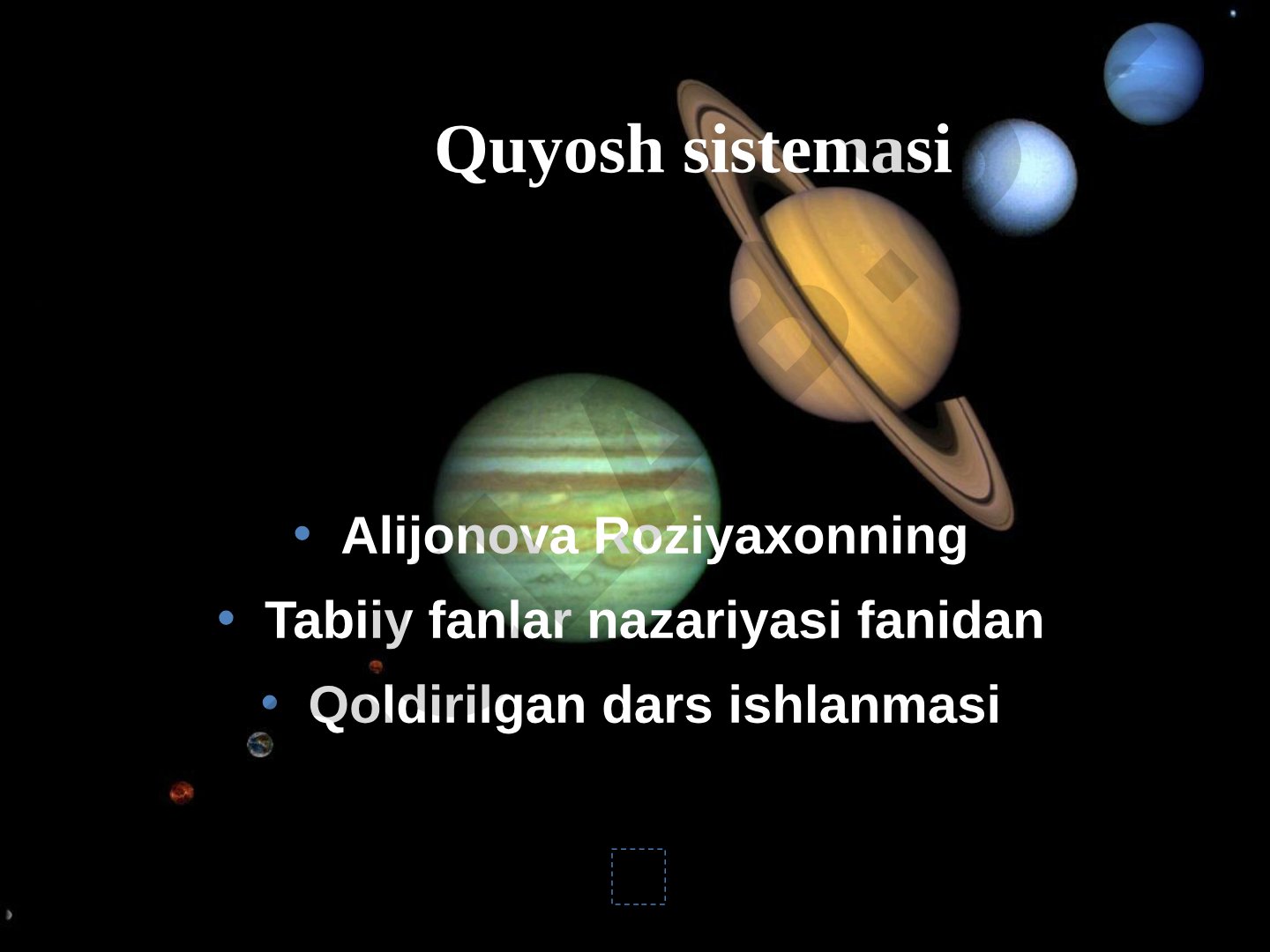 Quyosh sistemasi