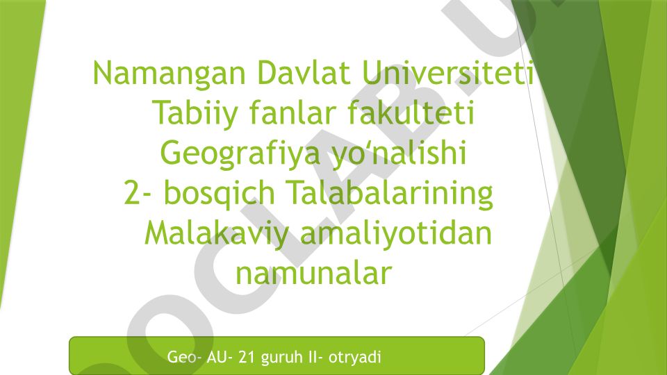 Namangan viloyati Nanay qishlog'i va "Ko'ksaroy" dam olish maskani
