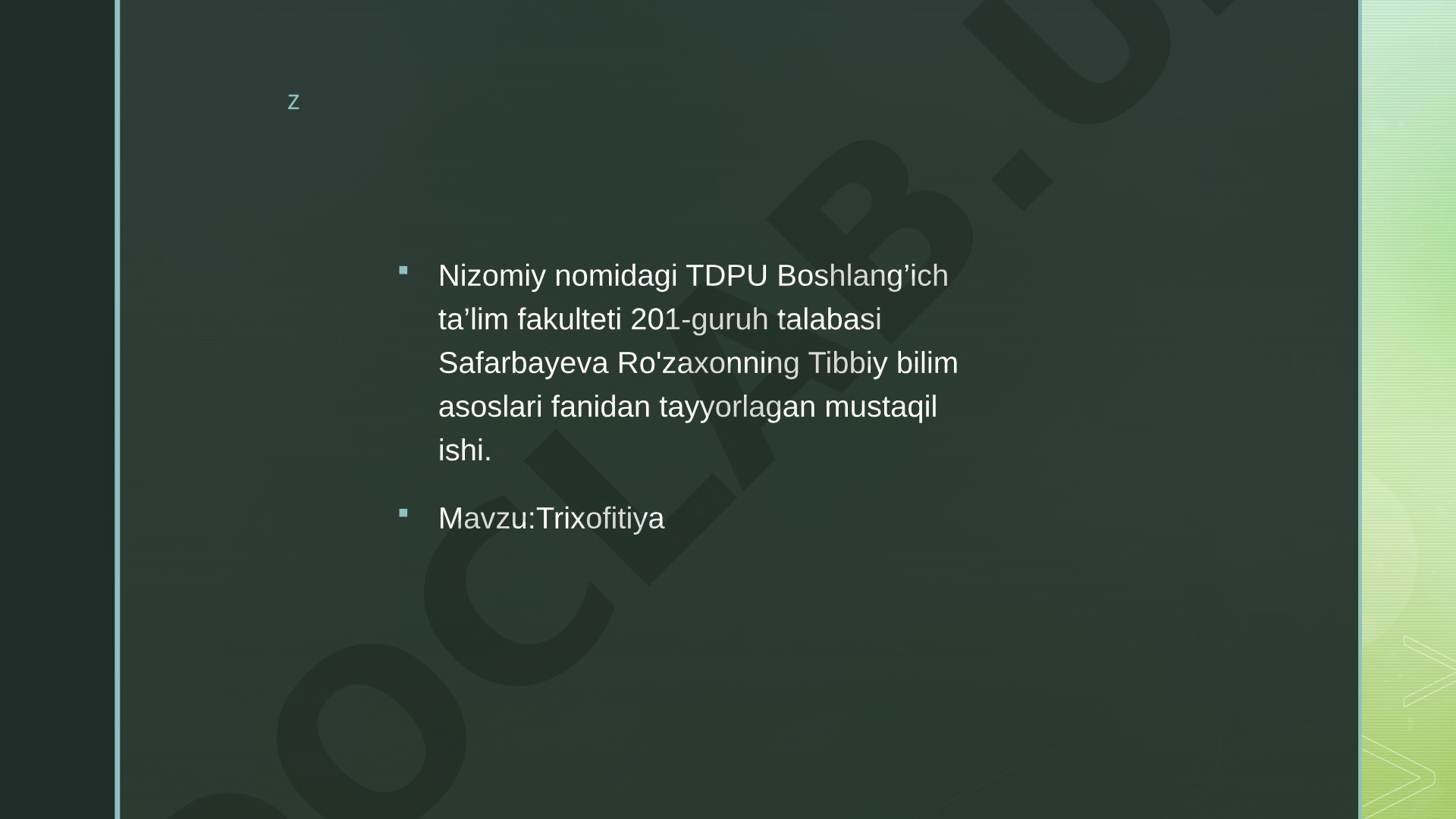 Trixofitiya (qirma temiratki) — zamburugʻlar qoʻzgʻatadigan yuqumli kasallik