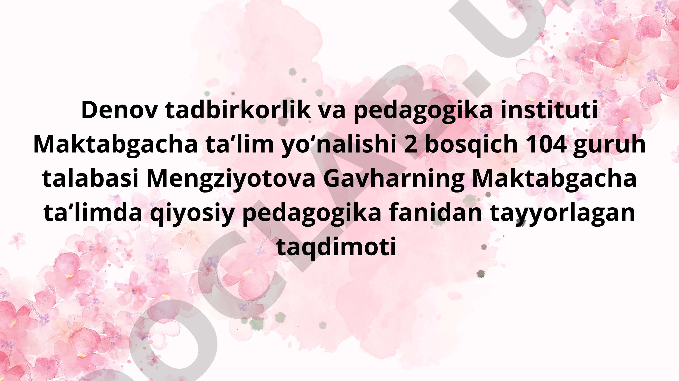 Turkiya, Koreya va Germaniya maktabgacha ta’lim tajribasi va metodlari
