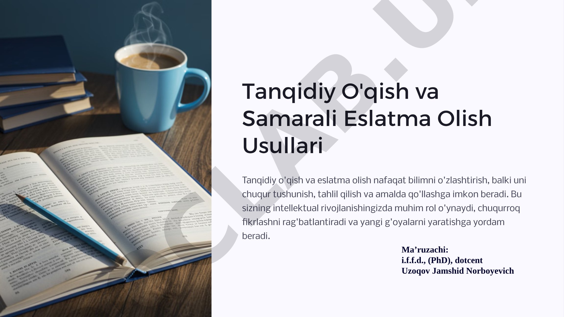 Tanqidiy O'qish va Samarali Eslatma Olish Usullari