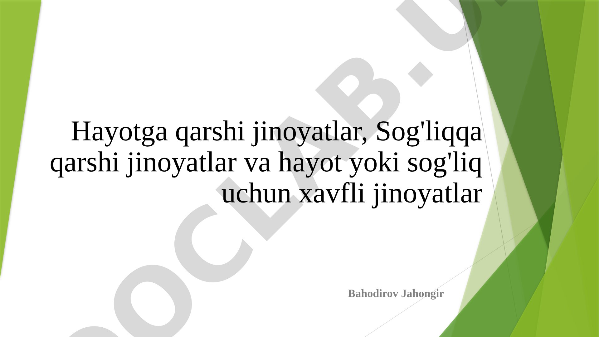 Hayotga qarshi jinoyatlar, Sog'liqqa qarshi jinoyatlar va hayot yoki sog'liq uchun xavfli jinoyatlar
