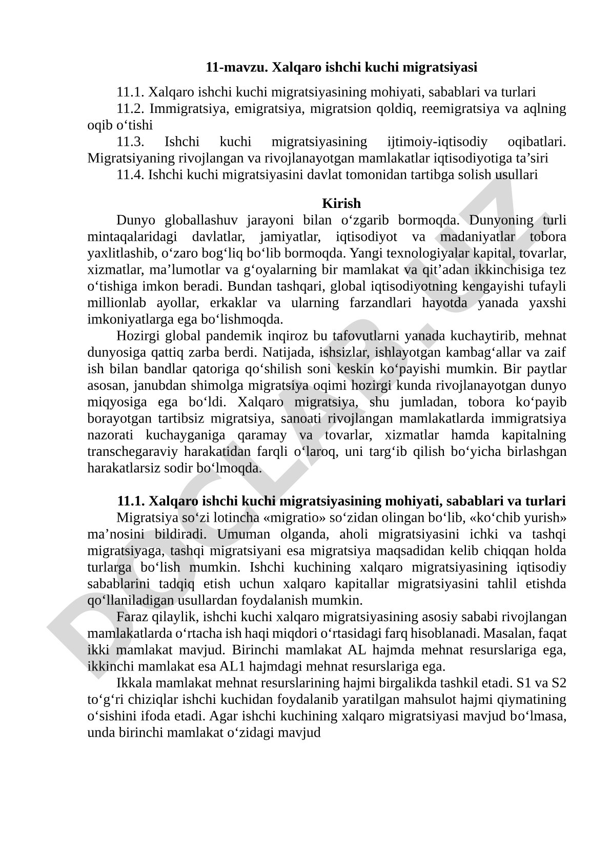 Xalqaro ishchi kuchi migratsiyasi