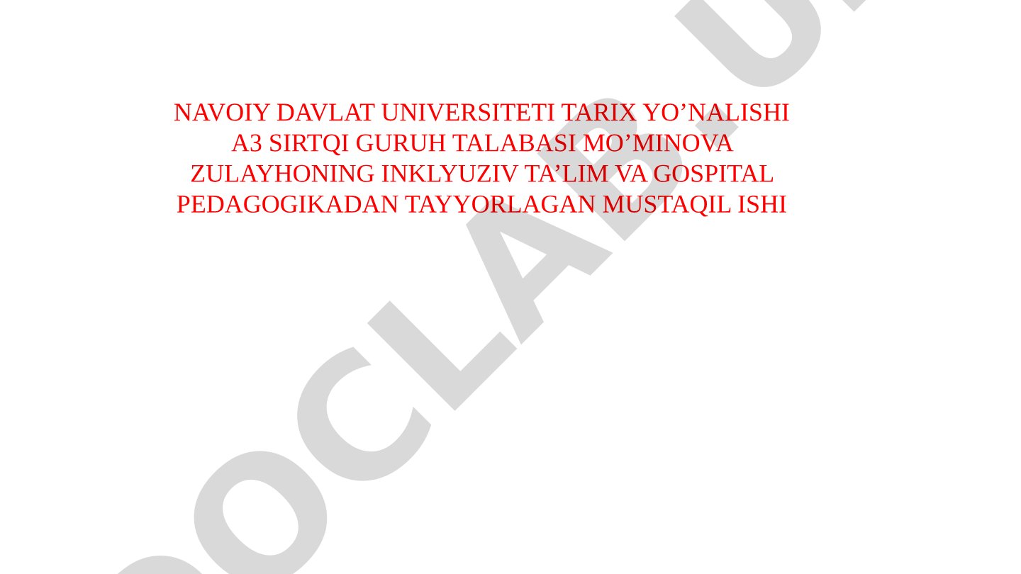Xorijiy mamlakatlarda gospital pedagogika: an'analar va xususiyatlar