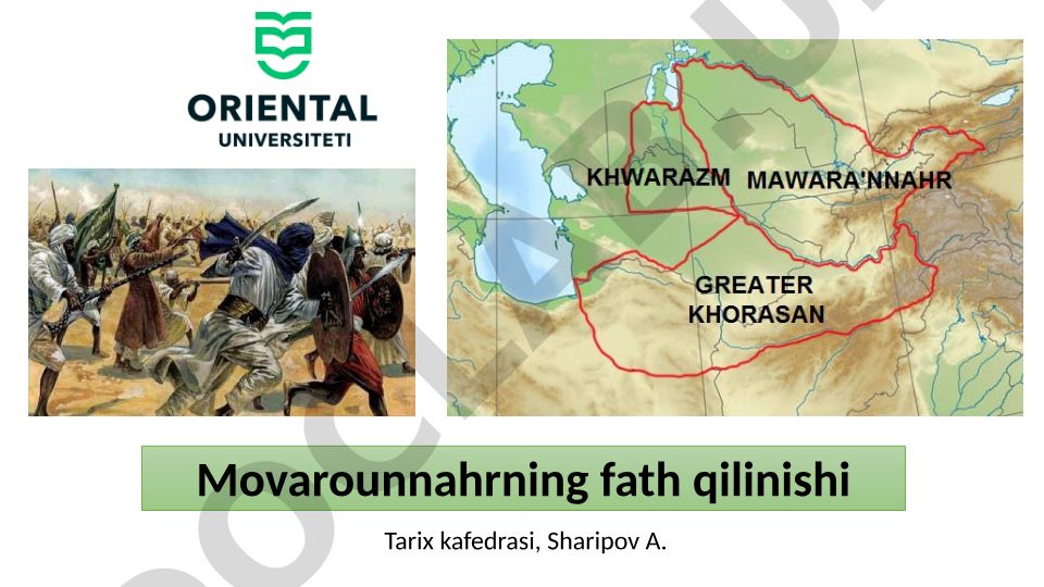 Movarounnahrning fath qilinishi