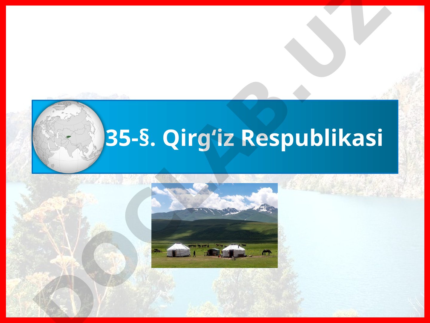 Qozog'iston Respublikasi geografiyasi