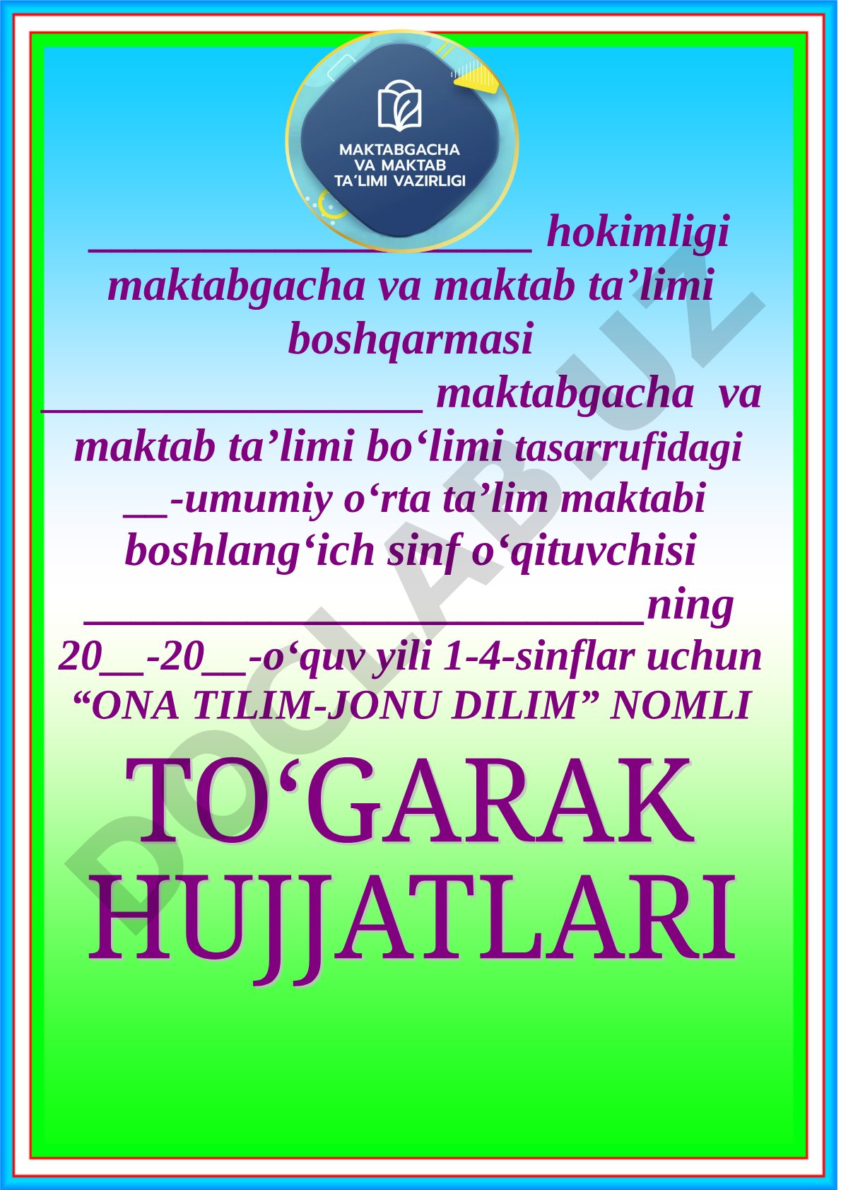 Ona tilim-jonu dilim to‘garagi