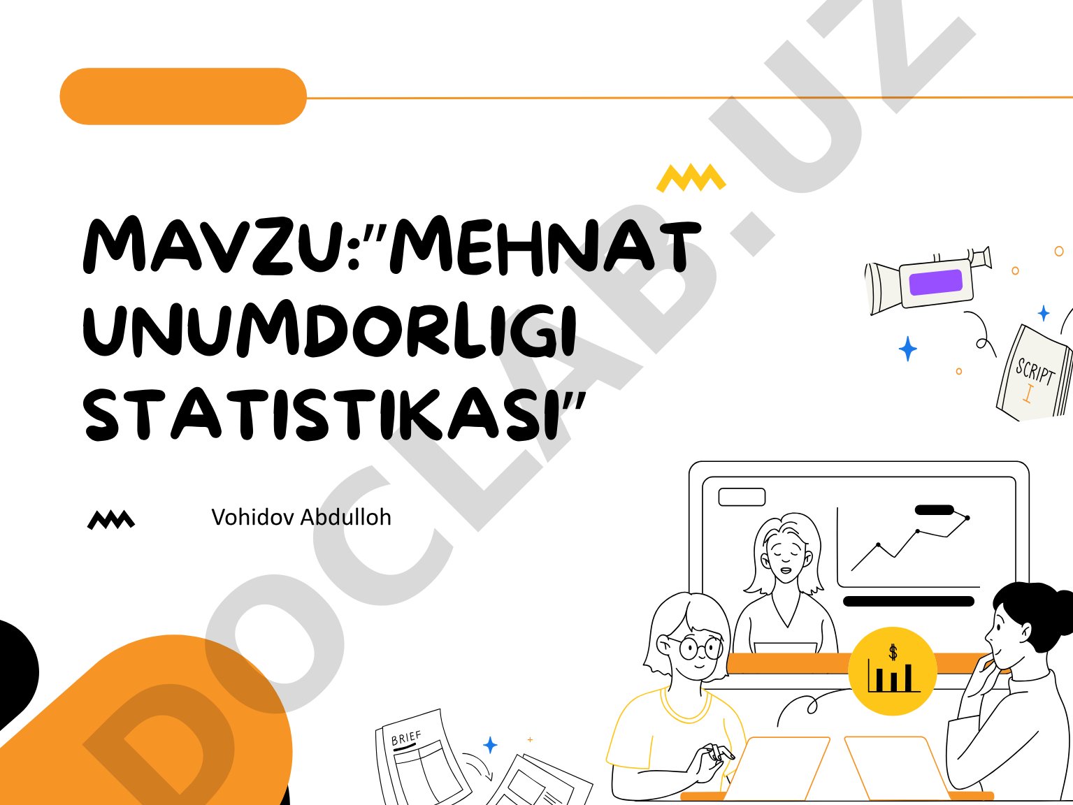 Mehnat unumdorligi tushunchasi, darajalari, real sektorda ko'rsatkichlari va indekslari