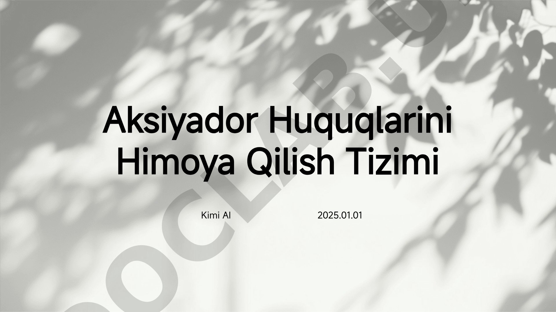 Aksiyador Huquqlarini Himoya Qilish Tizimi
