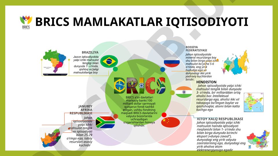 BRICS mamlakatlari iqtisodiyoti