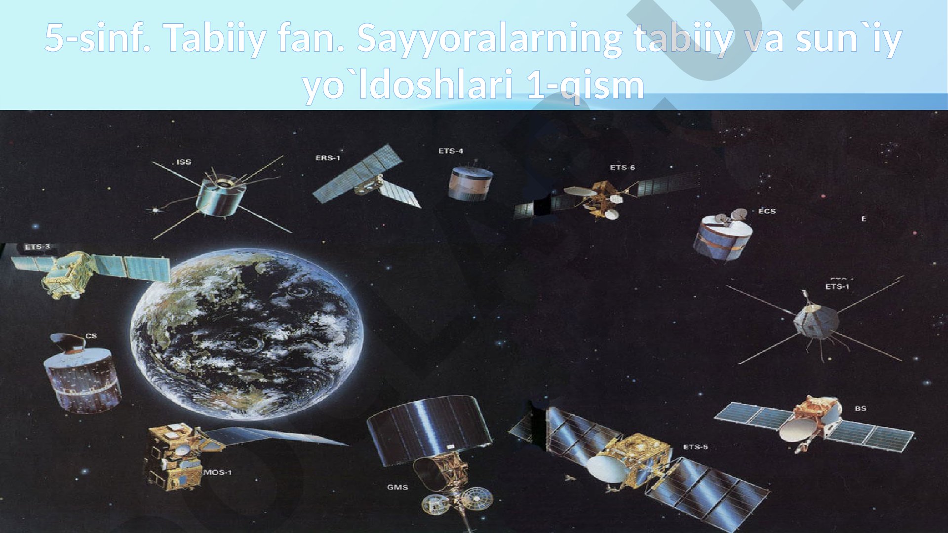 Sayyoralarning tabiiy va sun'iy yo'ldoshlari 1-qism
