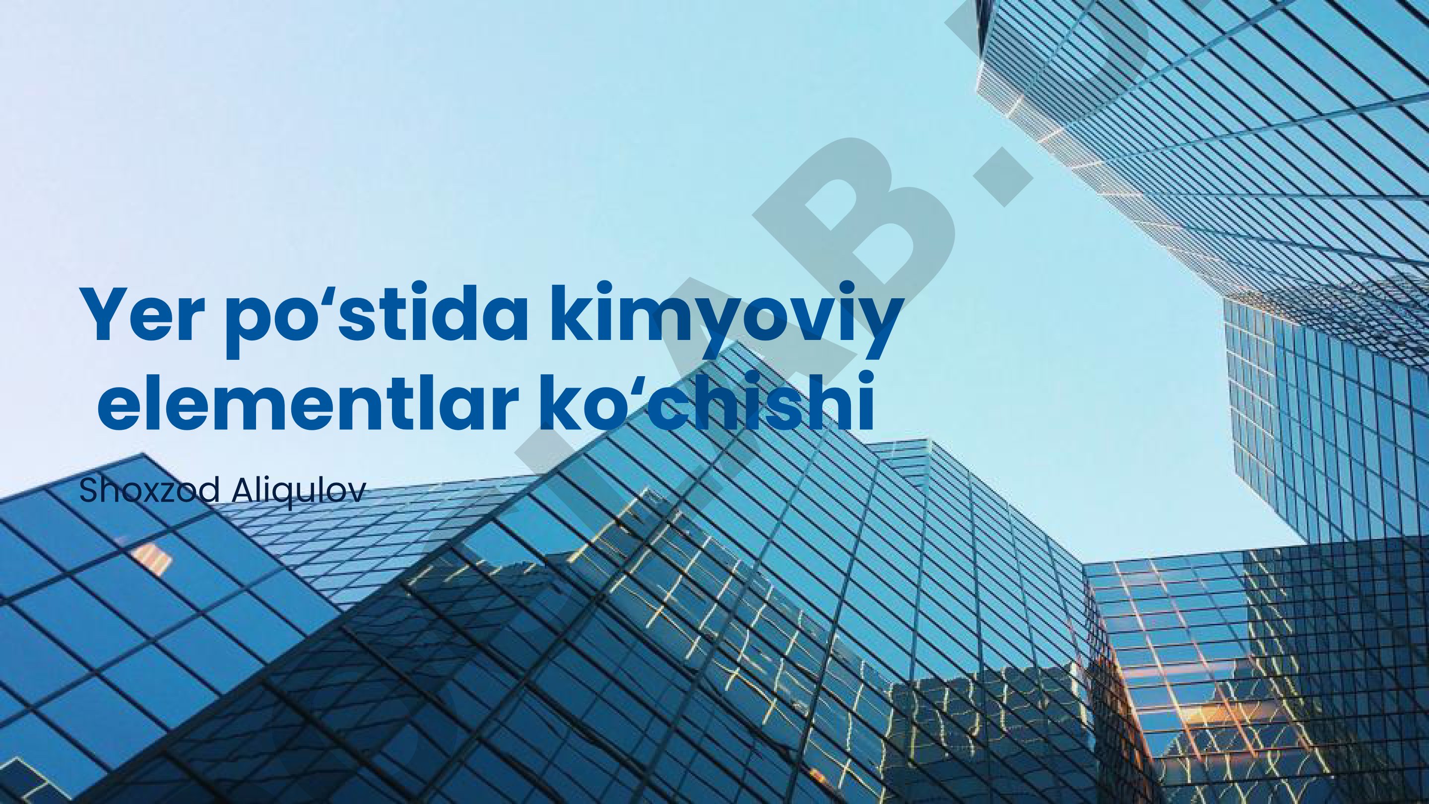 Yer poʻstida kimyoviy elementlar koʻchishi