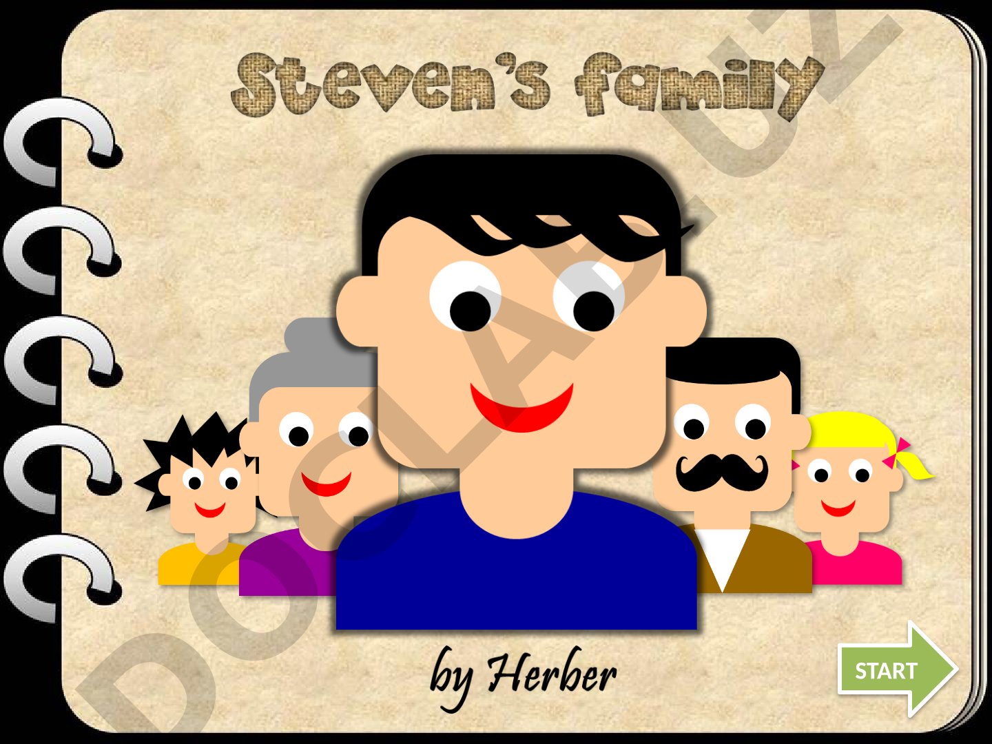 Family tree relationships identification exercise