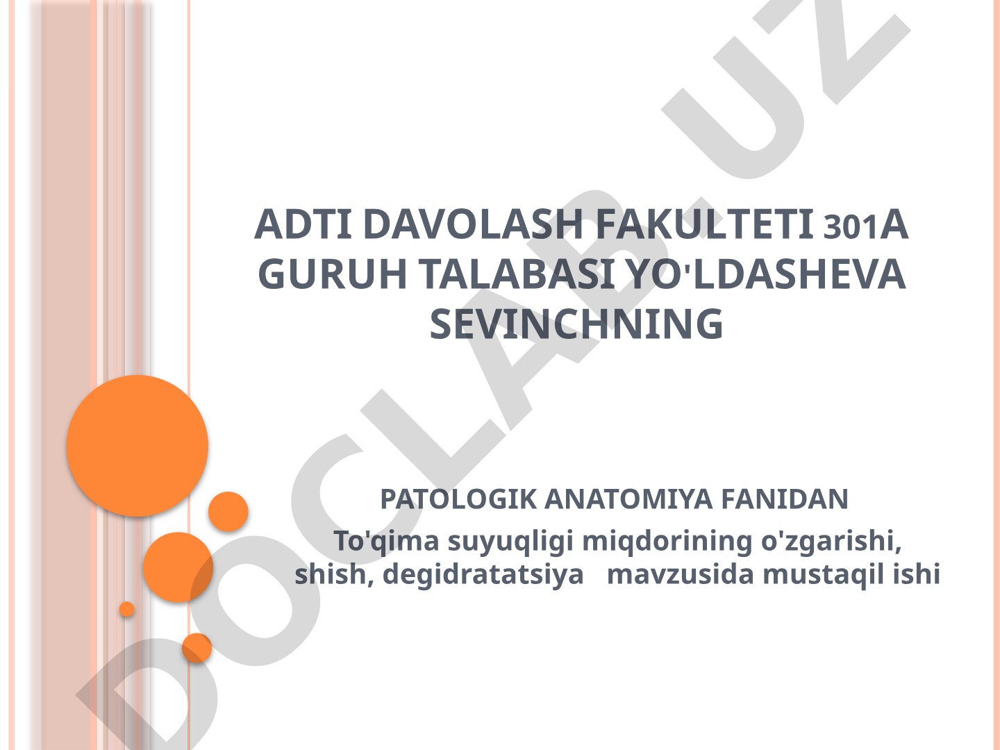 To'qima suyuqligi miqdorining o'zgarishi, shish, degidratatsiya