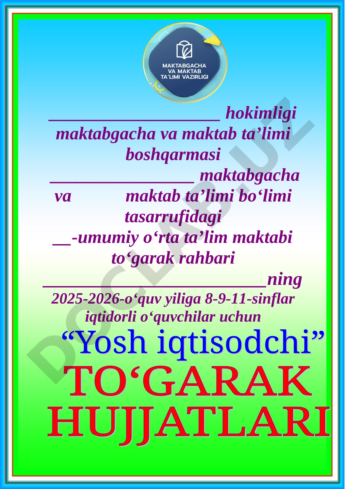 Iqtidorli o‘quvchilar to‘garagi faoliyati
