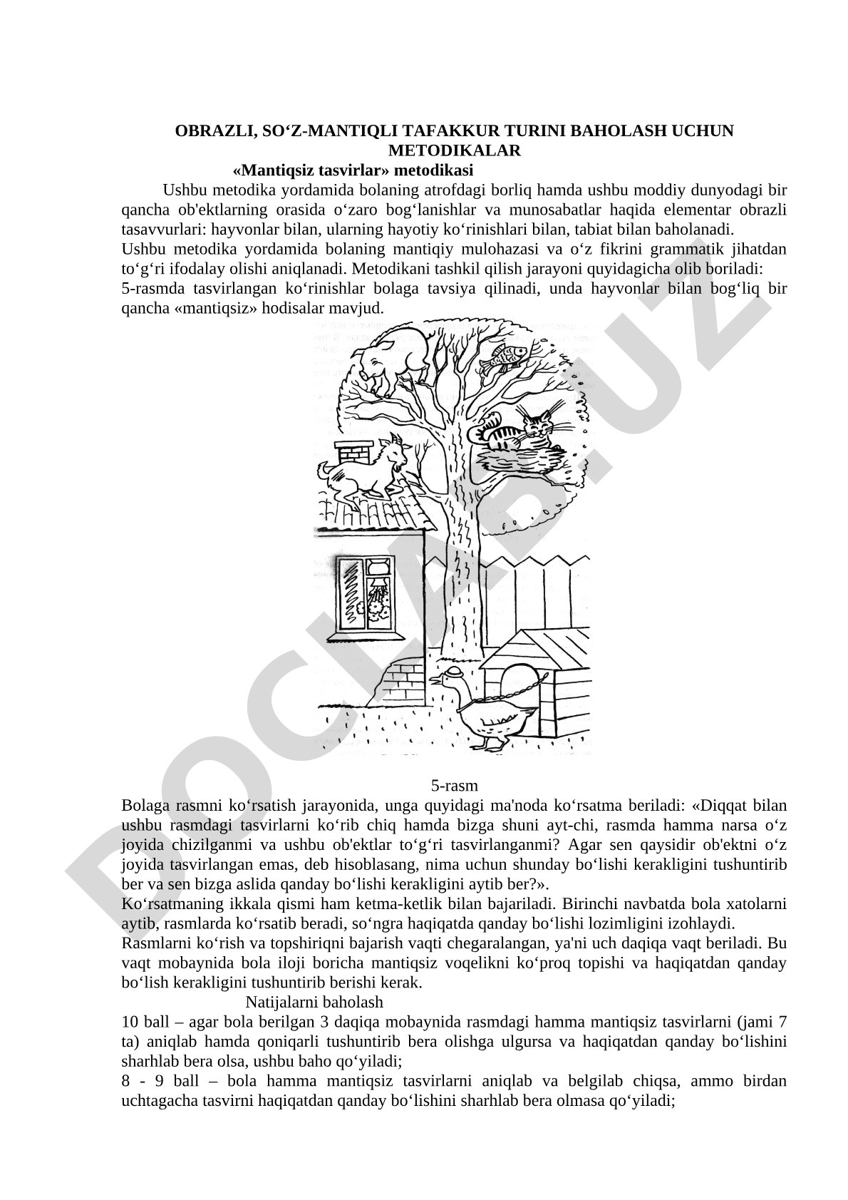 Mantiqsiz tasvirlar metodikasi