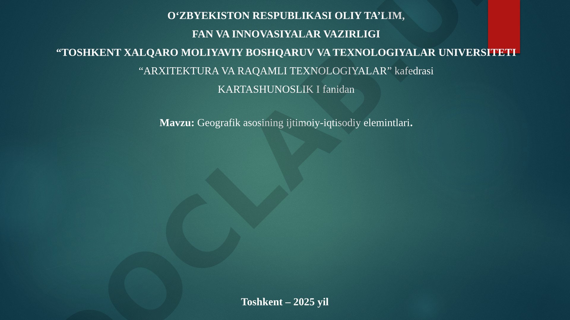 Geografik asosining ijtimoiy-iqtisodiy elementlari