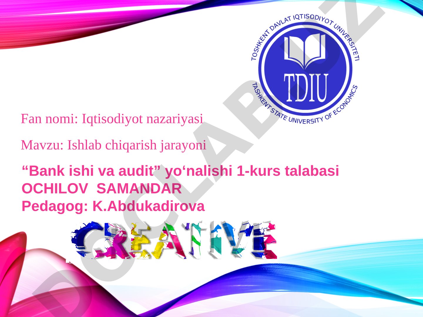 Ishlab chiqarish jarayoni