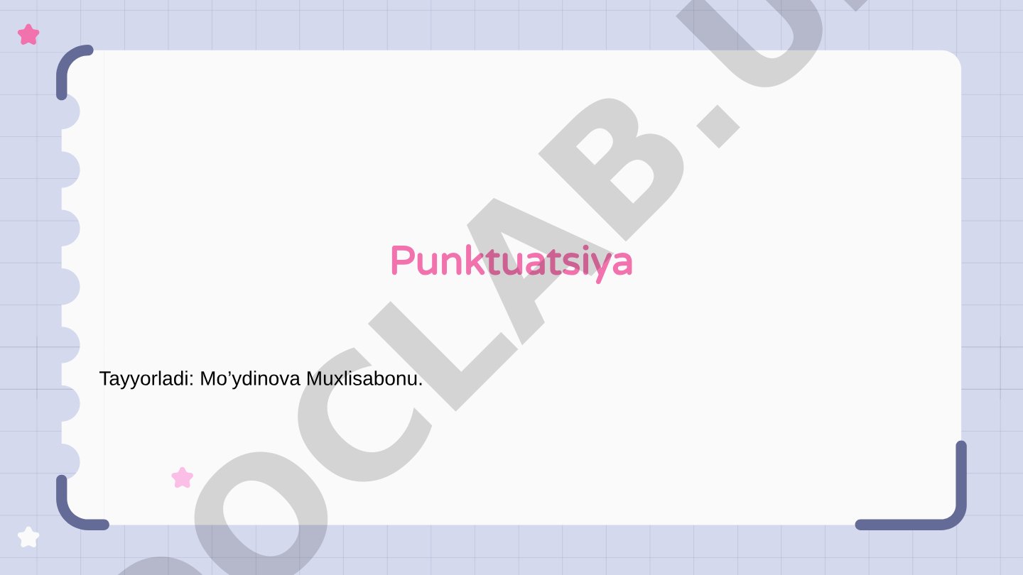 Punktuatsiya