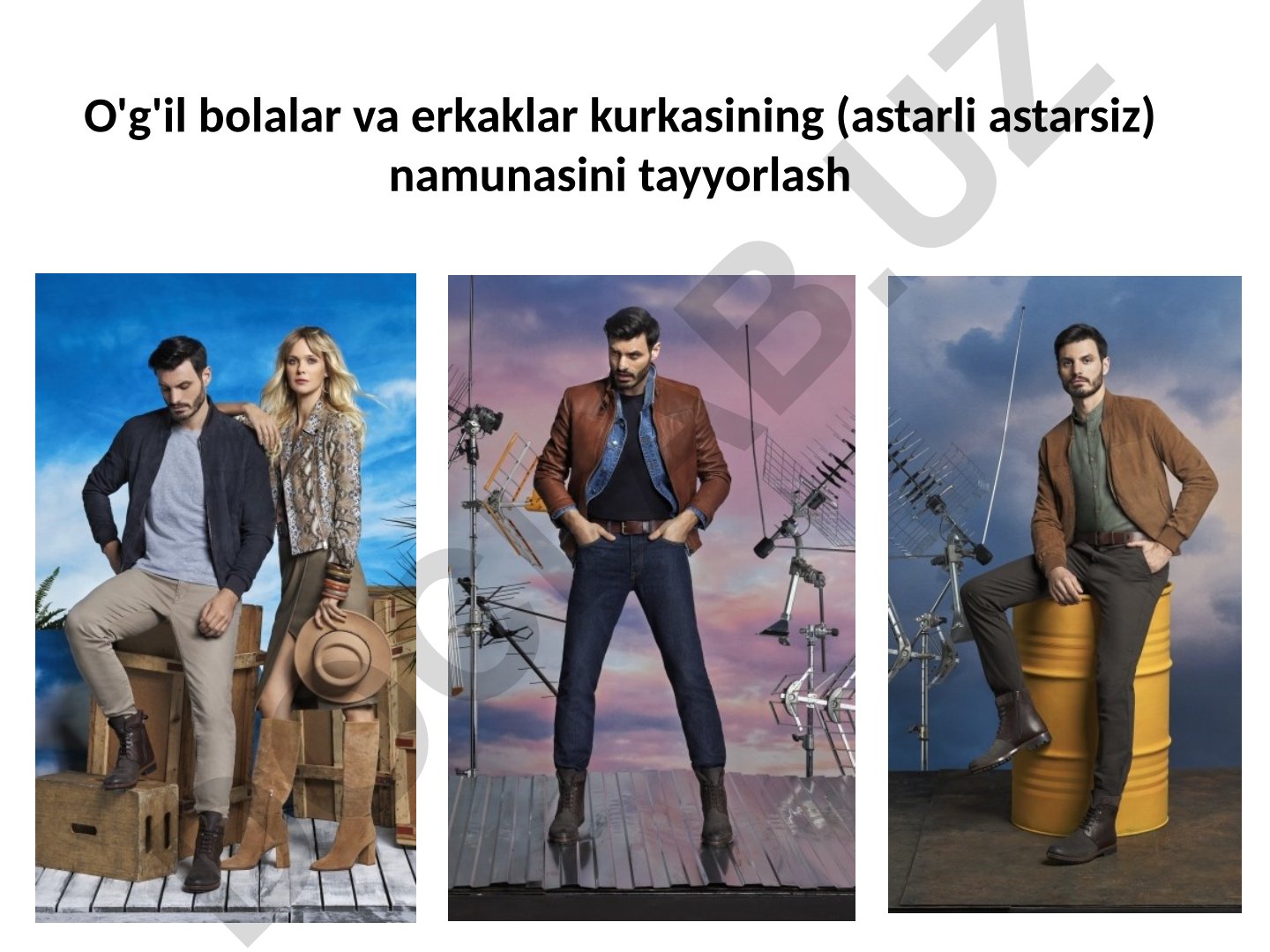 Sport liniyasi SS 19 kolleksiyasida erkaklar kurtkalari va materiallari