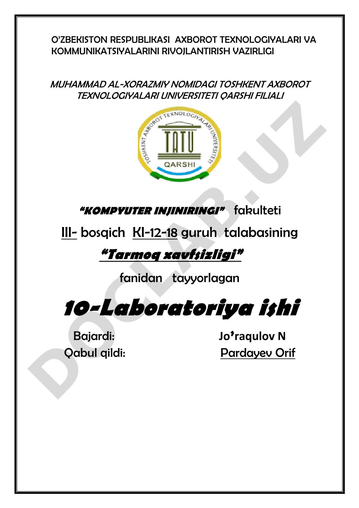 PPTP, L2F, L2TP va IPSec protokollarini tadqiq etish