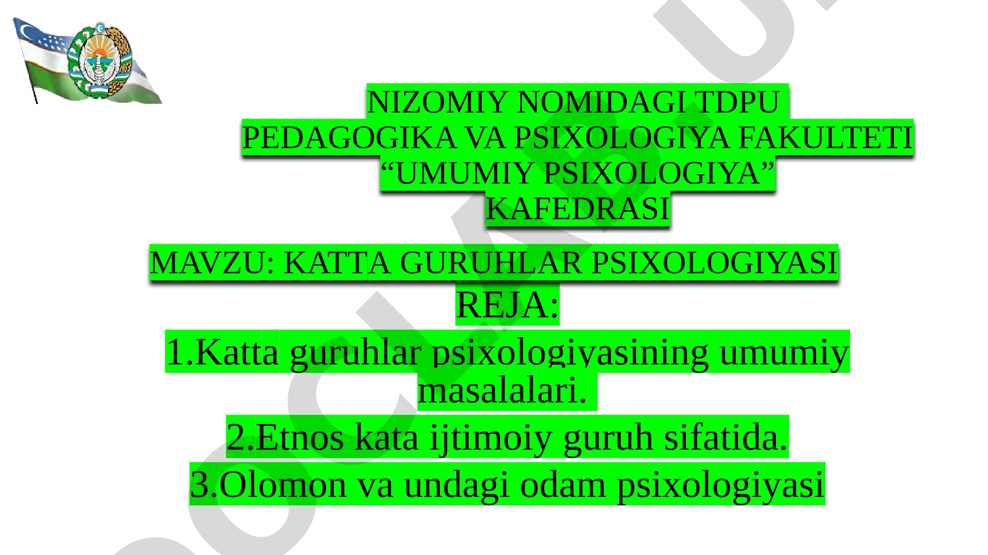 Katta guruhlar psixologiyasi